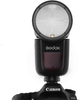 Godox V1-N 76Ws 2.4G TTL On-Camera Round Head Camera Flash Speedlight Compatible for Nikon Camera,1/8000 HSS, 480 Full Power Shots, 1.5 sec. Recycle Time,Rechargeable 2600mAh Li-ion Battery