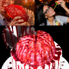 BESTONZON 2 Pack Brain Jelly Mould and Silicone Gummy Worm Mould for Halloween or Pirate Themed Parties