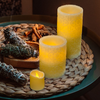 Furora LIGHTING LED Flameless Candles with Remote Control, Set of 8, Real Wax Battery Operated Pillars and Votives LED Candles with Flickering Flame and Timer Featured - Ivory Rome Collection