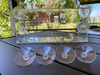 Window Bird Feeders with Strong Suction Cups - Innovative Anti-Yellowing Acrylic Technology - Extra Large 4 Cups Lock in Place Seed Tray with Maximum Drainage Holes