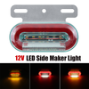 1PC 12LED 12V Flowing LED Side Marker Signal Light Indicator For Truck Trailers