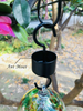 REZIPO Hummingbird Feeder with Perch - Hand Blown Glass - Green - 40 Fluid Ounces Hummingbird Nectar Capacity Include Hanging Wires and Moat Hook