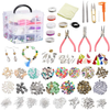 Roblue Jewelry Making Supplies, Jewelry Making Kit Tools 1526PCS Include Jewelry Beads and Charms Findings Beading & Jewelry Making Wire for Necklace Bracelets Earrings Making Kit for Adults Women