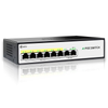 STEAMEMO 8 Port PoE+ Switch (6 PoE+ Ports@100W with 2 Ethernet Uplink and Extend Function) –802.3af/at,Desktop, Plug & Play,Sturdy Metal, Fanless, Traffic Optimization, Unmanaged, Lifetime Protection
