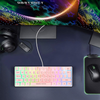 60% RGB Gaming Keyboard,61 Keys RGB Backlit Wired Gaming Keyboard/Office Mini Keyboard for PC/Mac/Linux/Laptop(Pink)
