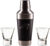 Duck House Carolina Panthers Stainless Steel Shaker with 2 PCS Martini Glasses Gift Set