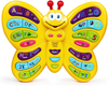 Preschool ABC Learning Toy, Interactive Educational Butterfly Toy for Toddlers, Animal Sounds & Music, Early Development See and Say Baby Toys for 3 Year Old Boys & Girls