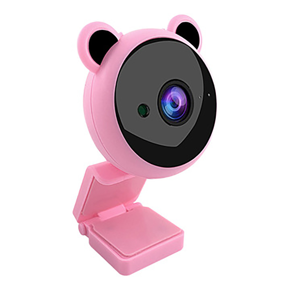 RYM M62 1080P HD Cute Panda Webcam 30FPS Built-In Microphone Plug and Play Web Camera for PC Laptop Video Conference