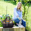 XOOL Garden Tool Bag, Garden Tote with 8 Oxford Pockets for Indoor and Outdoor Gardening,Non-Slip Weaving Grip, Garden Gift（Garden Tool Bag Only/No Tools