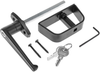 Shed Door Latch L-Handle Lock Kit with 2 Keys, 4-1/2" Stem Shed Lock Barn Door Lock Playhouse Lock & Chicken Coop Lock