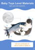 Potaroma Electric Flopping Fish 10.5", Moving Cat Kicker Fish Toy, Floppy Fish Animal Toy for Small Dogs, Wiggle Fish Catnip Toys, Motion Kitten Toy, Plush Interactive Cat Toys for Cat Exercise