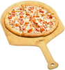 Mimiuo Natural Bamboo Pizza Peel - 12 Inch Wooden Pizza Spatula for Baking Homemade Pizza Bread and Cutting Fruit Vegs