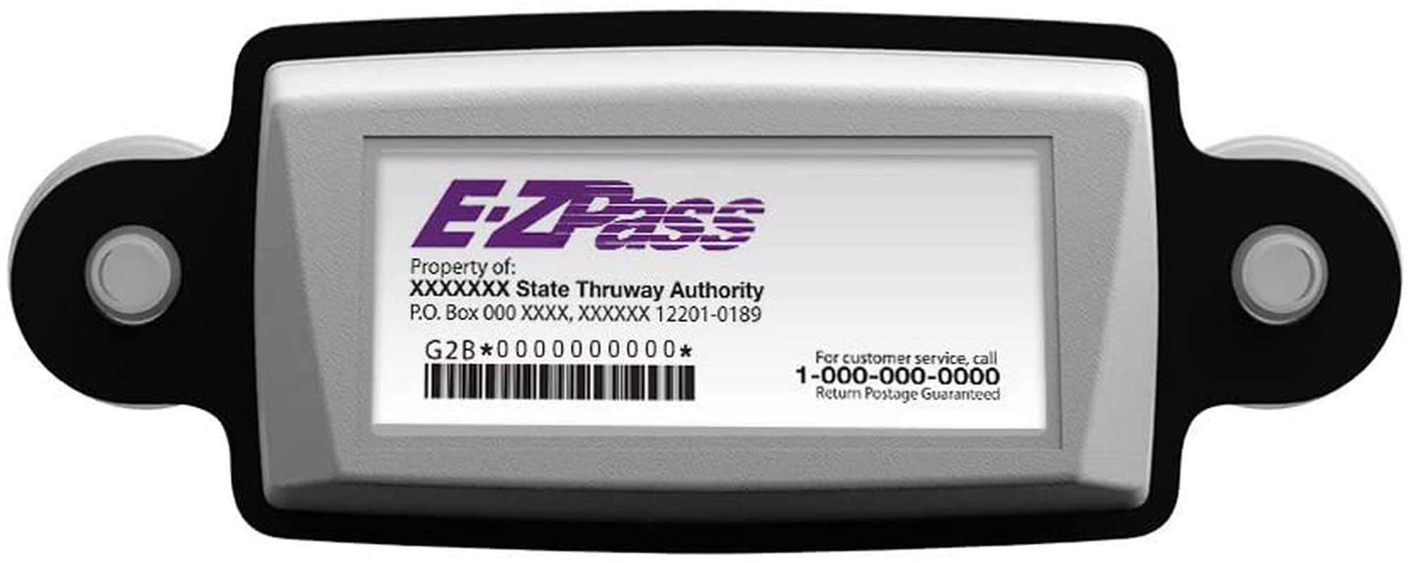  AUTOBOXCLUB EZ Pass Holder, IPass Holder/Toll Pass Holder for  Most US States/Toll Pass Windshield Mount/Easy to Install and Remove/with  4pcs Toll Pass Mounting Strips/UV-Protective (BLACK, 1 PACK) : Automotive