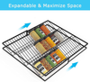 Expandable Spice Drawer Organizer Insert, Kitchen Spice Organizer Drawer, 3-Tier Spice Rack Organizer with Protection Railing (7.87 to 15.74"w)