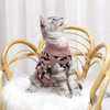 Untyo Cat Sweater Leopard Cat Clothes Soft Warm Small Dog Sweater for Indoor and Outdoor Use(Pink, Medium)