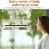 Large Acrylic Window Bird Feeder with Removable Tray Suction Cups & Drain Holes Bird Feeder Outdoor Decor Bird feeders for Outside Yard Decor Bird House Bird feeders Oriole Feeder Outside Decor
