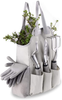 GANCHUN Garden Tools Set, 9 Pieces Stainless Steel Heavy Duty Gardening Kit Gifts with Ergonomic Handle Storage Organizer and Digging Claw Gardening Gloves Supplies Hand Tools for Men Or Women