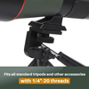20-60x80mm Spotting Scope with Tripod for Target Shooting Birding Waterproof BAK4 Eyepiece Telescope for Adults Bird Watching Hunting Archery Range