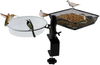 WOSIBO Deck Hook Bird Feeder with Platform Metal Mesh Tray and Bird Bath, 37 Inches Deck Mount Bird Feeder Pole, Railing Hanging Kit for Bird Feeder, Plant Hangers, Lanterns and Wind Chimes