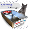 iPrimio Ultimate Stainless Steel Cat XL Litter Box - Never Absorbs Odor, Stains, or Rusts - No Residue Build Up - Easy Cleaning Litterbox Designed by Cat Owners (1 Pan)