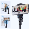 Phone Tripod Stand Portable, DesertWest 51" Extendable Tripod Stand with Remote Heavy Duty Tripod for iPhone Android, Fully Pivoting Head Entry-Level All-Purpose Tripod