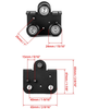 QWORK Extruder Back Support Plate, 3D Printer Parts Accessory with Pulley Extruding Backplate