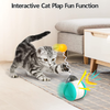 Clonynix Automatic Cat Toys Interactive Cat Feather Toys Cat Ball Toys for Indoor Multifunctional Cat Toys Tumbler Design with Bird Calls,Catnip Toys,Improve Cat Intelligence and Relieve Anxiety