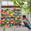 YOSE Bird Parrot Toy, Knots Block Parrot Chewing Toys, Parrots Cage Chewing Toy with Colorful Wood Beads, Multicolored Wooden Block Bite Toys for Macaw African Grey Cockatoo