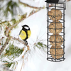 SUQ I OM Hanging Metal Tube Suet Log Feeder for Outdoor with Steel Hanger (Tube)