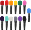 13 Pack Thick Handheld Stage Microphone Windscreen Foam Cover Karaoke DJ (13 Color)