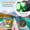 Monocular Telescope - 12X50 Professional Portable Waterproof Monocular with Smartphone Adapter, HD Super Zoom BAK4 Monocular for Adults Kids for Bird Watching, Camping, Hiking