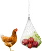 Upgraded & Extended Hanging Feeder, Chicken Veggies Skewer Fruit Holder for Hens Chicken Vegetable Large Birds (Package-3)