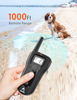 PATPET Dog Training Collar with Remote Rechargeable Waterproof Shock Collar for Dogs 3 Training Modes, Beep Vibration and Shock, Up to 1000Ft Remote Range