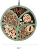 Goose Creek 11” Woonden Multi Habitat Insect House Outdoor Garden Decorative Insect Hotels for Bee Butterfly and Beetle Tree of Life