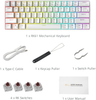 RK ROYAL KLUDGE RK61 2.4Ghz Wireless/Bluetooth/Wired 60% Mechanical Keyboard, 61 Keys RGB Hot Swappable Brown Switch Gaming Keyboard with Software for Win/Mac