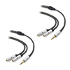 2-Pack 3.5mm Audio Splitter Cable (3.5mm Splitter/Aux Splitter, Headphone Jack Splitter)