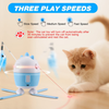 Interactive Cat Toys, Cat Laser Toy & Cat Feather Toys 2 in 1, Automatic Recharge Electric Cat Toys for Indoor Cats Kitten, with 2 Feathers & 1 Tassel