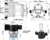 POWERENG Water Diaphragm Pressure Pump,115V 3.3GPM 45PSI Self Priming Water Pump,Industrial Water Pump for Bathroom,RV,Sprinkler,Agricultural Irrigation