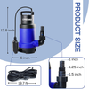 MEDAS 1HP 750W 3170GPH Sump Pumps Submersible Water Pump Sewage Dirty Water Pump w/ Float Switch for Pool and Pond Draining