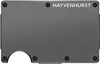 Hayvenhurst Slim Minimalist Front Pocket RFID Blocking Metal Wallets for Men with Money Clip | Iron