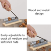 8MILELAKE Desktop Wood and Metal Walnut or Pecan Heavy Duty Nut Cracker Gadget Tool for Hazelnuts,Almond,Walnut,Brazil Nut