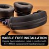 Replacement Headband Cover Compatible ATH M50X M50 M40X M40 M30X M20X Headphones (Black)