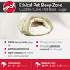 Sleep Zone Cuddle Cave - Pet Bed for Cats and Small Dogs - Attractive, Durable, Comfortable, Washable