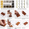 275 pcs Advanced Leather Sewing Tools and Supplies with Carrying Organizer Cutting Mat Stamping Tools Needles Snaps and Rivets Kit Perfect for Stitching Punching Cutting Sewing Leather Craft Making