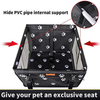 SWIHELP Pet Car Booster Seat Travel Carrier Cage, Oxford Breathable Folding Soft Washable Travel Bags for Dogs Cats or Other Small Pet
