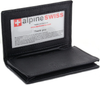 Alpine Swiss Genuine Leather Thin Business Card Case Minimalist Wallet