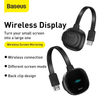 Baseus Wireless Screen Adapter 4K HD Display 2.4G/5G Media Video Streamer TV Stick Wifi Screen Mirror Receiver for TV Phone