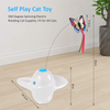 Flurff Cat Toys, Interactive Cat Toy Butterfly Funny Exercise Electric Flutter Rotating Kitten Toys, Cat Teaser with Replacement