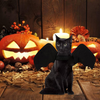 Qidelong Cat Dog Bat Wings Pet Halloween Costumes, Party Dress Up Funny Dog Bat Costume, Dog Outfit for Small Medium Large Dogs Puppy Kitten, Cosplay Dog Clothes Cool Cat Apparel