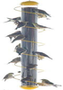 Songbird Essentials BirdQuest 36inch Patented Squirrel Proof Yellow Spiral Finch Tube Thistle Feeder
